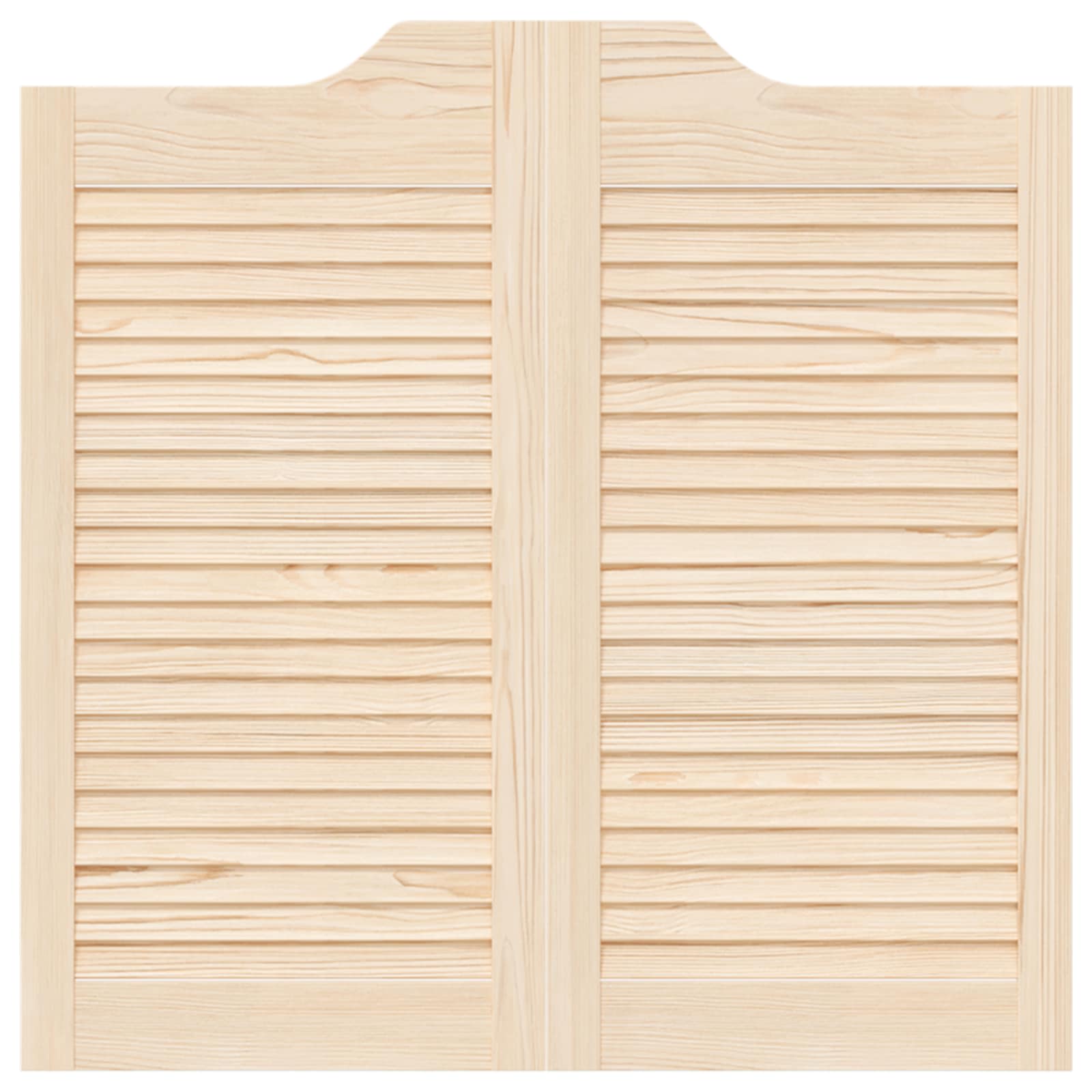 vidaXL Schwingtüren 2 pcs Natur Massives Kiefernholz