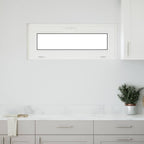 vidaXL Kellerfenster RISOR 110 x 40 cm PVC und Glas Weiß