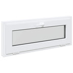 vidaXL Kellerfenster RISOR 110 x 40 cm PVC und Glas Weiß
