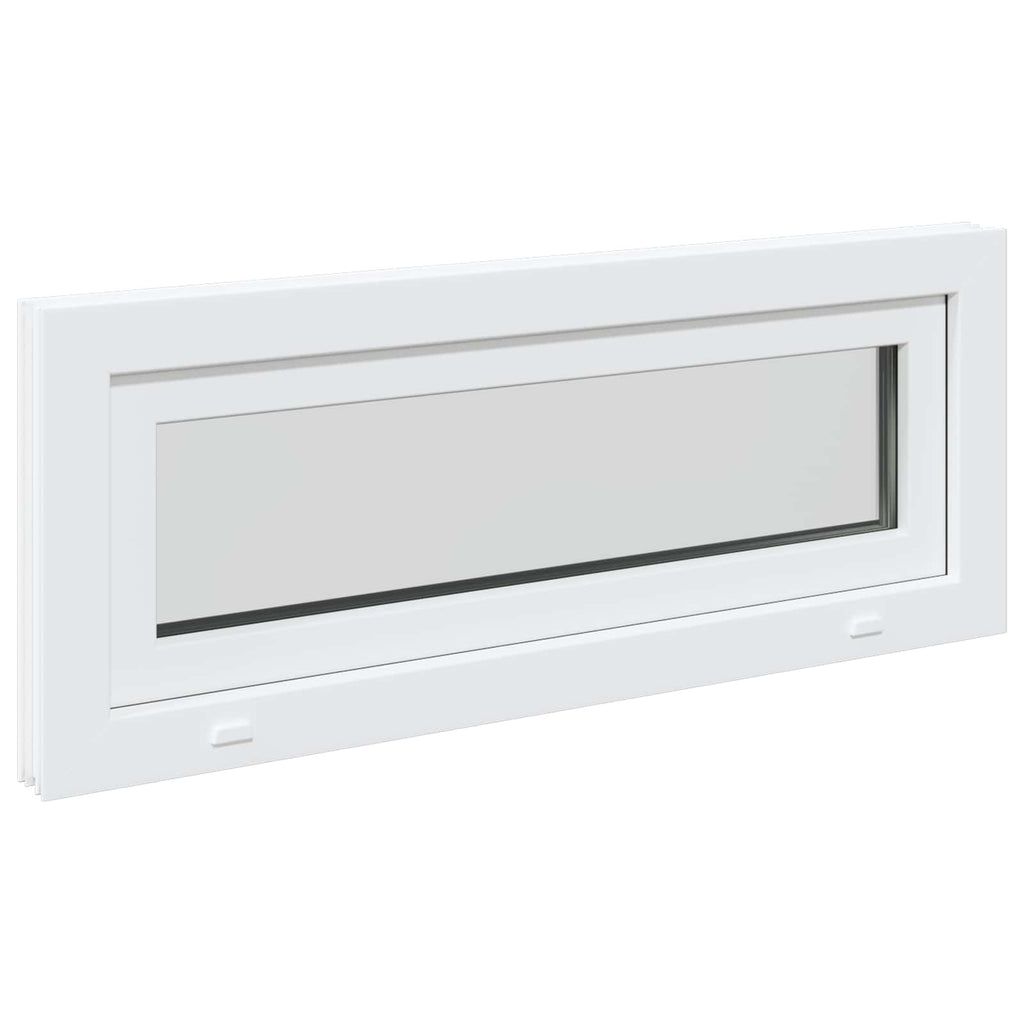 vidaXL Kellerfenster RISOR 110 x 40 cm PVC und Glas Weiß