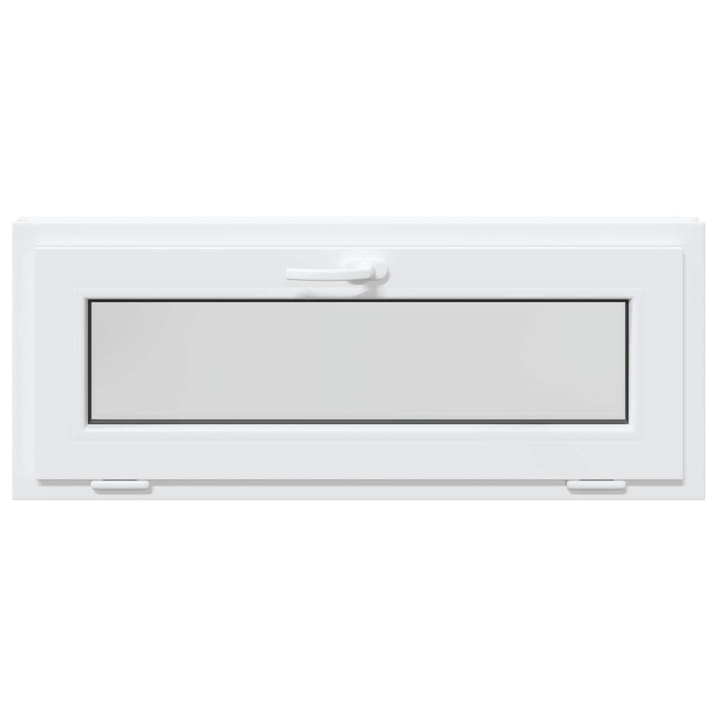 vidaXL Kellerfenster RISOR 110 x 40 cm PVC und Glas Weiß