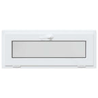 vidaXL Kellerfenster RISOR 110 x 40 cm PVC und Glas Weiß