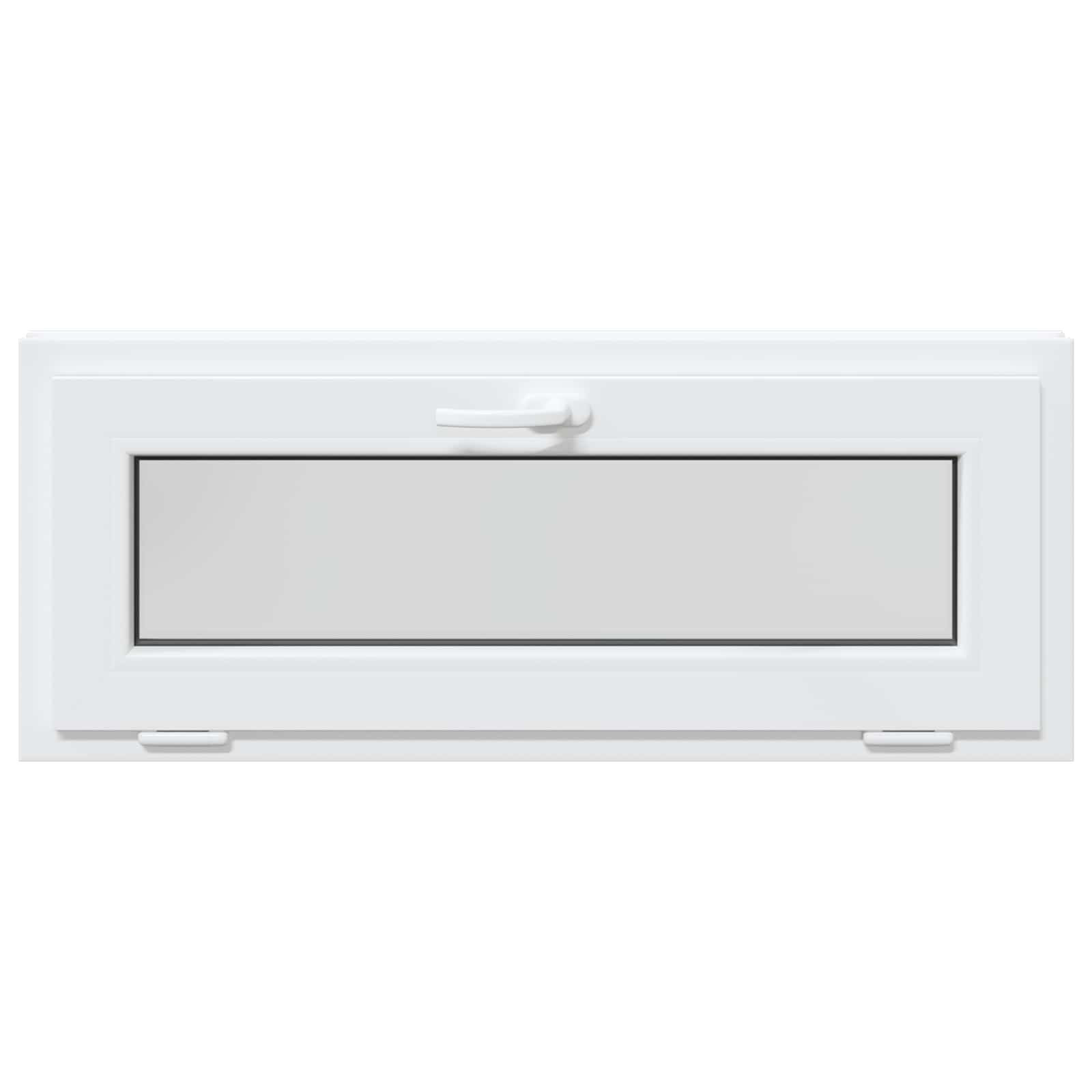 vidaXL Kellerfenster RISOR 110 x 40 cm PVC und Glas Weiß