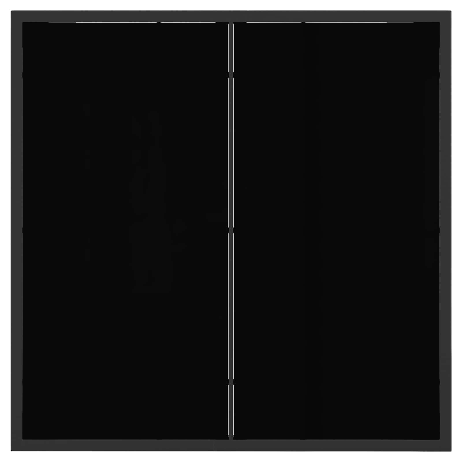vidaXL Garten Essgruppe 5 pcs Schwarz und Dunkelgrau 80 x 80 x 73 cm