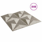 vidaXL Wandpaneele 48 pcs Origami beton 50 x 50 cm XPS Schaum