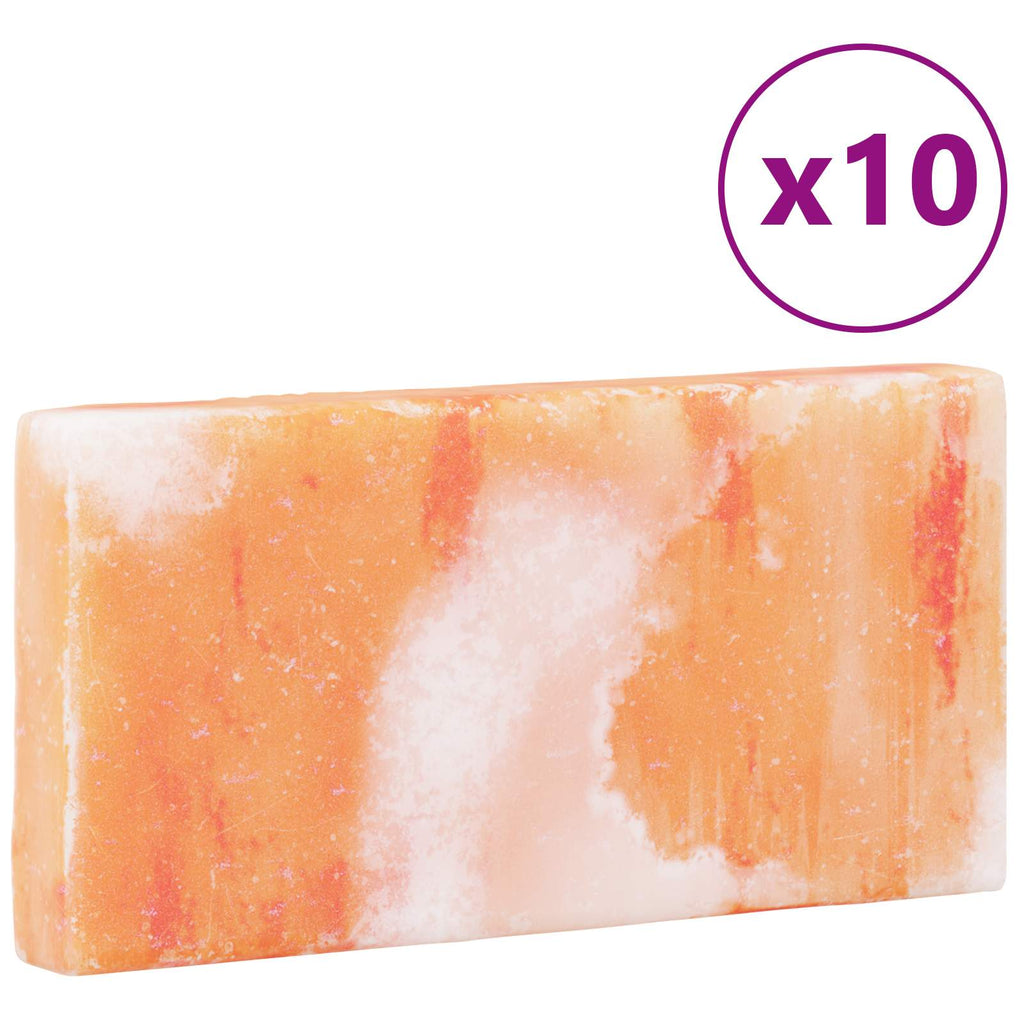 vidaXL Salzsteine 10 pcs Rosa 20 x 2,5 x 10 cm Steinsalz