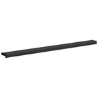 vidaXL Fensterbank Schwarz mit Holzmaserung 160 x 15 x 4,5 cm PVC