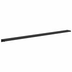 vidaXL Fensterbank Schwarz mit Holzmaserung 160 x 15 x 4,5 cm PVC