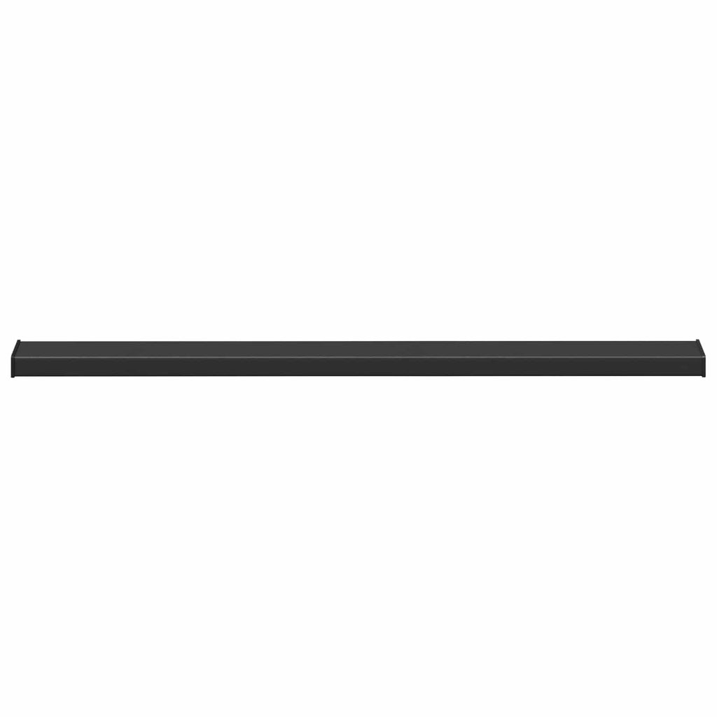 vidaXL Fensterbank Schwarz mit Holzmaserung 160 x 15 x 4,5 cm PVC