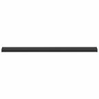 vidaXL Fensterbank Schwarz mit Holzmaserung 160 x 15 x 4,5 cm PVC
