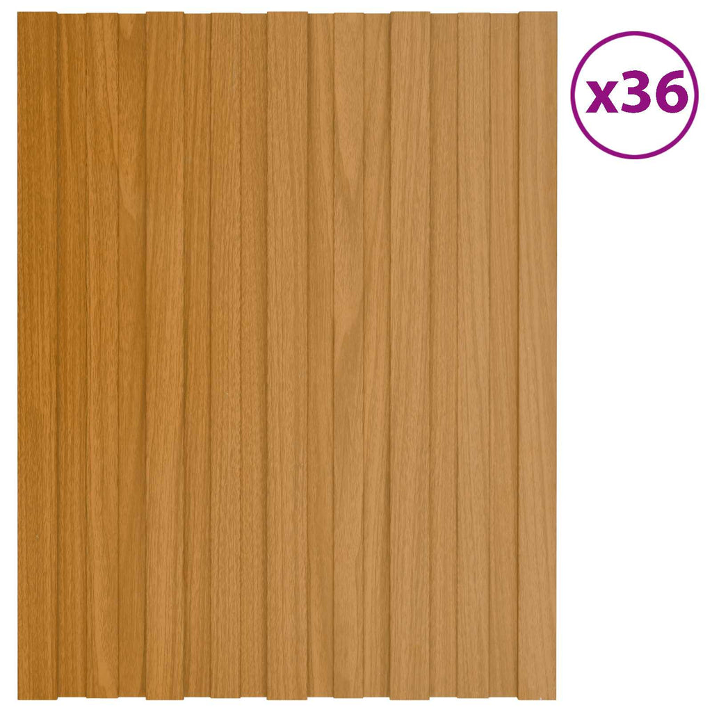 vidaXL Dachpaneel 36 pcs Anthrazit 60 x 45 cm Verzinkter Stahl