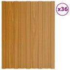 vidaXL Dachpaneel 36 pcs Anthrazit 60 x 45 cm Verzinkter Stahl