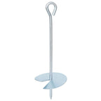 vidaXL Erdanker 2 pcs Silber Ø10 x 30 cm Galvanisiertes Metall