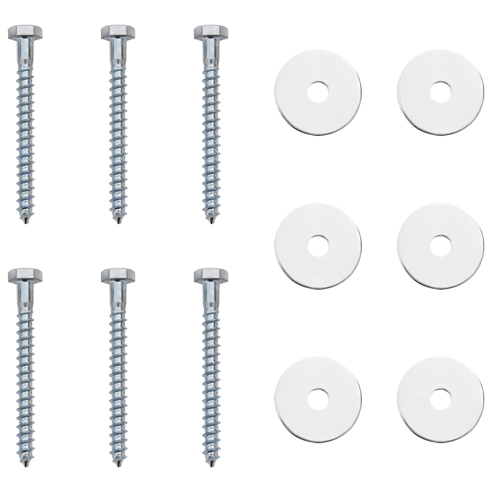 vidaXL Erdanker 6 pcs Silber Ø10 x 30 cm Galvanisiertes Metall