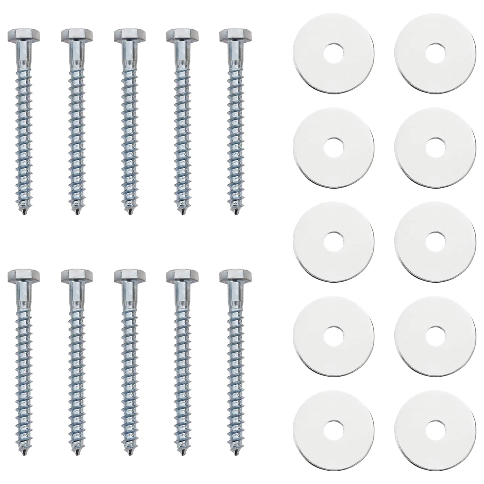 vidaXL Erdanker 10 pcs Silber Ø10 x 30 cm Galvanisiertes Metall