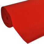 vidaXL Teppich Rot 1 x 5 m Polyester