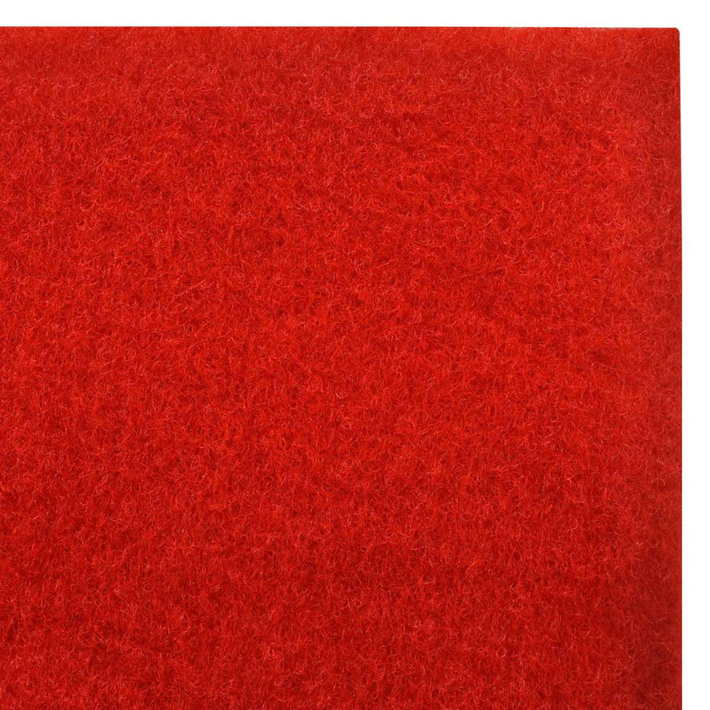 vidaXL Teppich Rot 1 x 5 m Polyester
