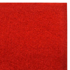 vidaXL Teppich Rot 1 x 5 m Polyester