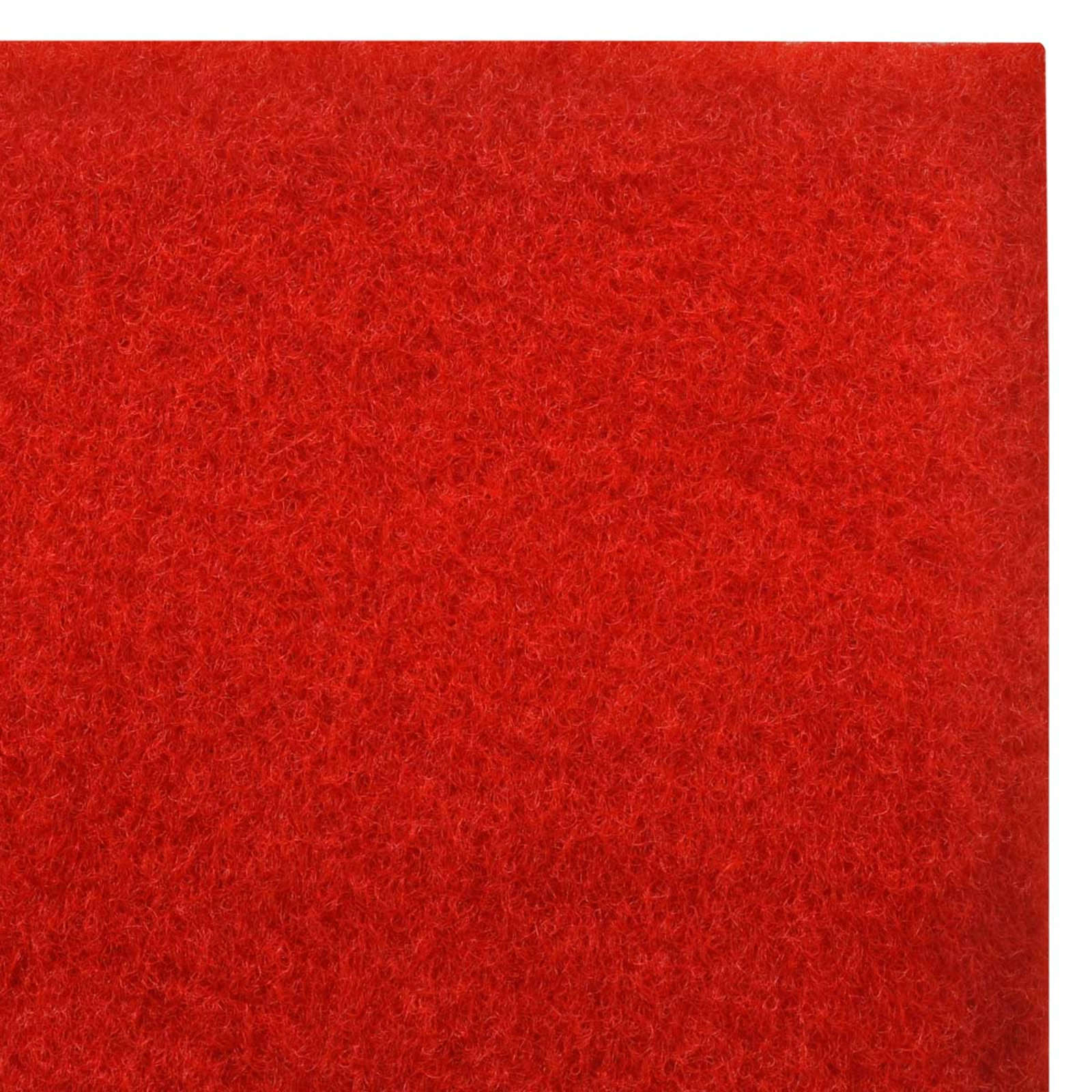 vidaXL Teppich Rot 1 x 5 m Polyester