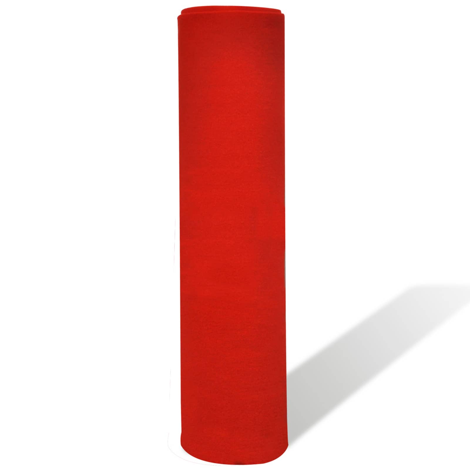 vidaXL Teppich Rot 1 x 5 m Polyester