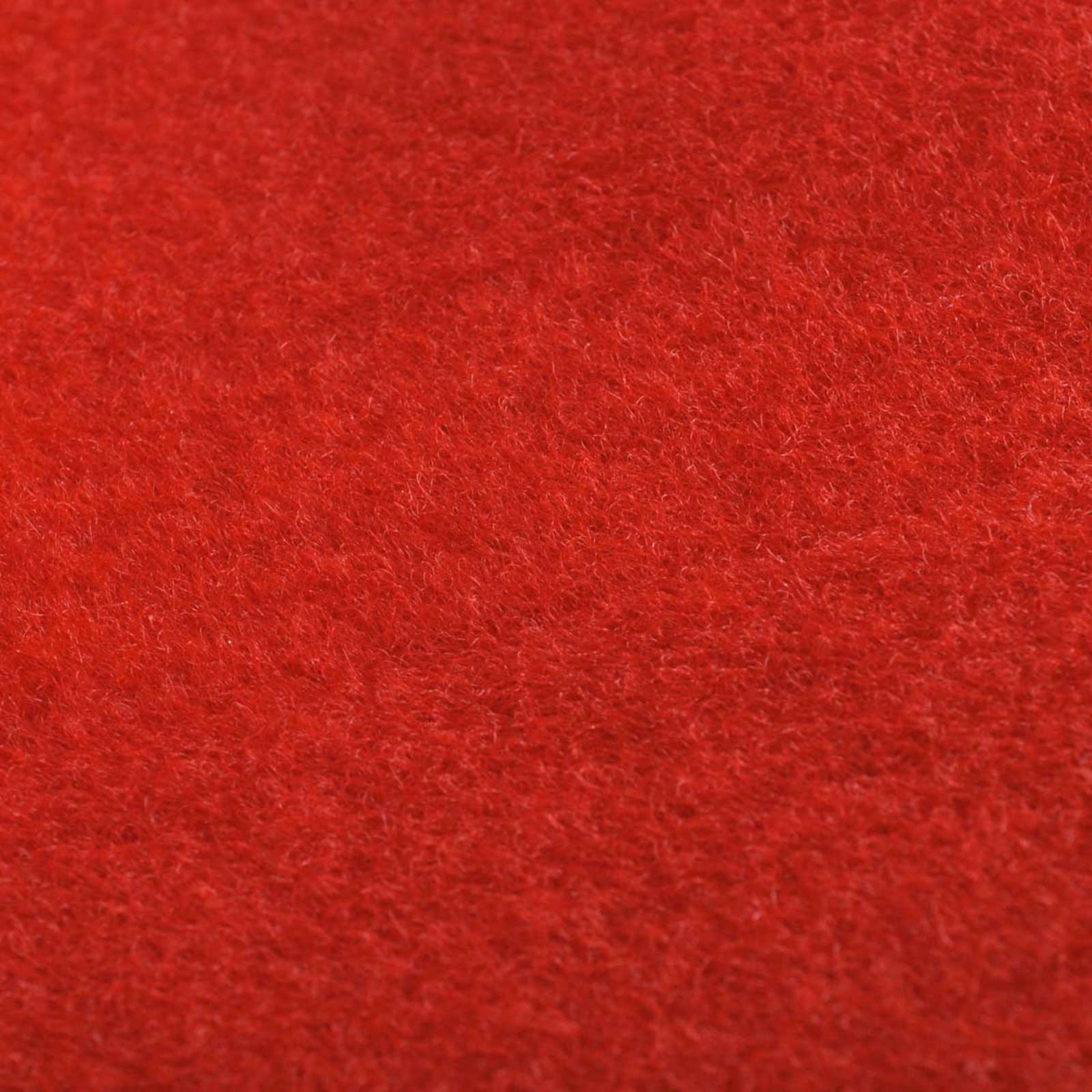 vidaXL Teppich Rot 1 x 5 m Polyester
