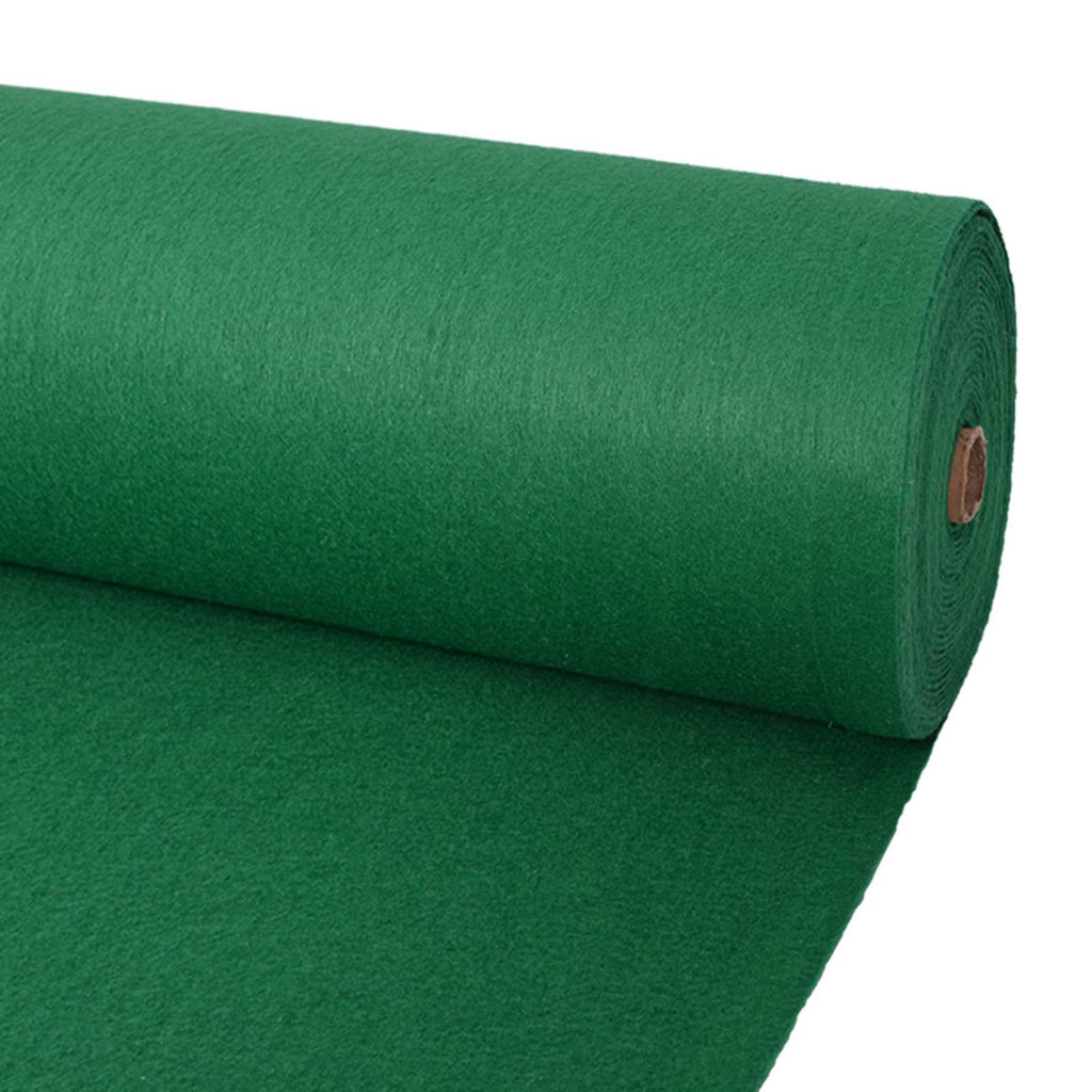 vidaXL Teppich Uni Grün 1 x 12 m Stoff