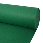 vidaXL Teppich Uni Grün 1 x 12 m Stoff