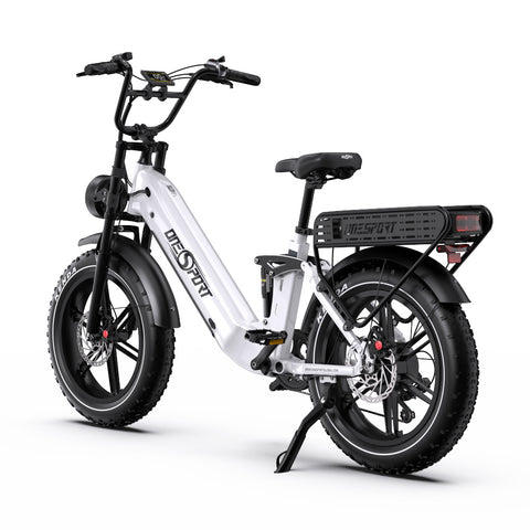 E-Bike ONESPORT OT08 PRO - Motor 500W Akku 48V18AH*2 20 Zoll Räder Scheibenbremse - Weiß