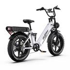 Vélo électrique ONESPORT OT08 PRO - Moteur 500W Batterie 48V18AH*2 Roues 20 pouces Frein à disque - Blanc
