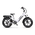 Vélo électrique ONESPORT OT08 - Moteur 500W Batterie 48V18AH Roues 20 pouces Frein à disque - Blanc