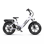 Vélo électrique ONESPORT OT08 - Moteur 500W Batterie 48V18AH Roues 20 pouces Frein à disque - Blanc