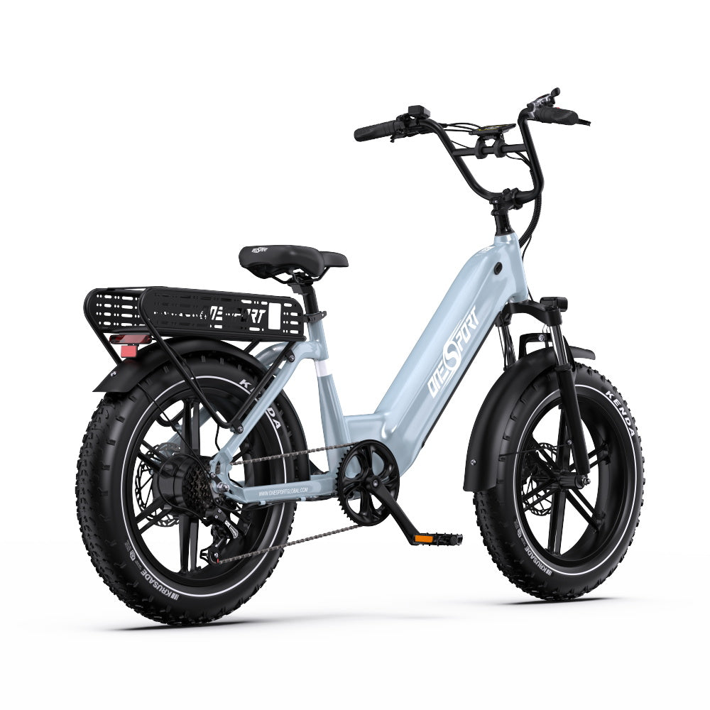 E-Bike ONESPORT OT08 - 500W Motor 48V18AH Battery 20 Inch Wheels Disc Brake - Grey