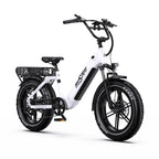 Vélo électrique ONESPORT OT08 - Moteur 500W Batterie 48V18AH Roues 20 pouces Frein à disque - Blanc