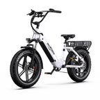 Vélo électrique ONESPORT OT08 - Moteur 500W Batterie 48V18AH Roues 20 pouces Frein à disque - Blanc