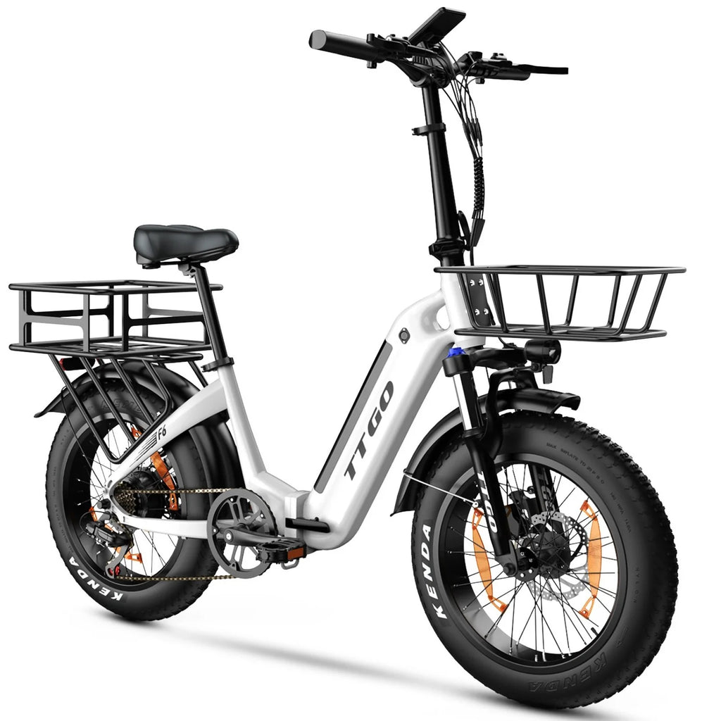 Panier avant vélo électrique TTGO F6 - 350x310x190mm 2.88KG - Noir