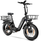 Panier avant vélo électrique TTGO F6 - 350x310x190mm 2.88KG - Noir