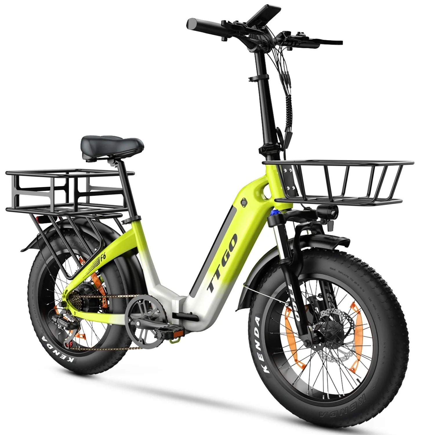 Panier avant vélo électrique TTGO F6 - 350x310x190mm 2.88KG - Noir