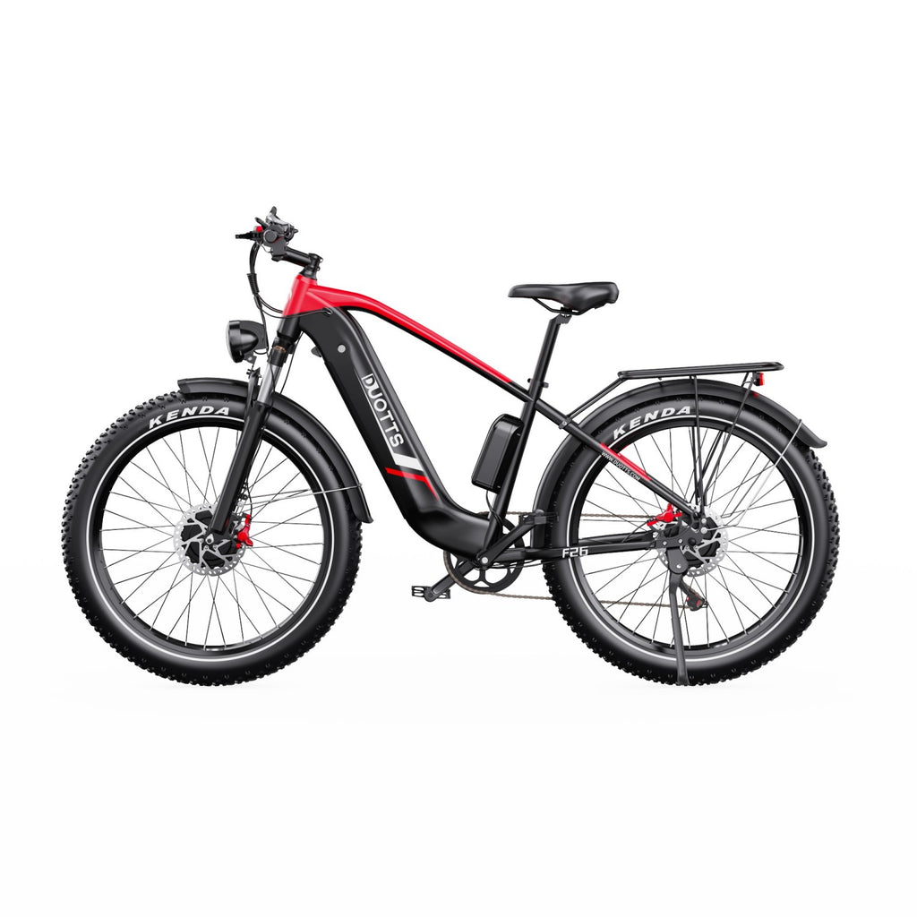 Vélo électrique Duotts F26 - Moteur 2*750W Batterie Samsung 48V 20Ah Non pliable - Noir Rouge