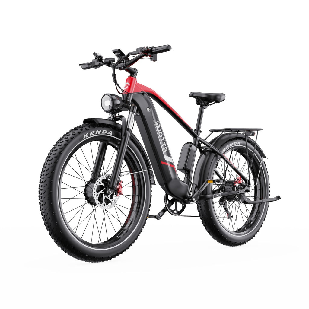 Vélo électrique Duotts F26 - Moteur 2*750W Batterie Samsung 48V 20Ah Non pliable - Noir Rouge