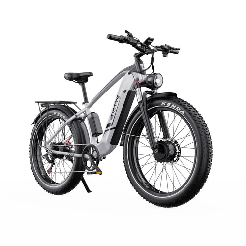 Duotts F26 Electric Bicycle - 2*750W Motor 48V 20Ah Samsung Battery Non-foldable - Silver White