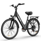 Vélo électrique URLIFE E26 - Moteur 250W Batterie 48V10.4Ah Pneus 26 pouces Freins à disque - Noir