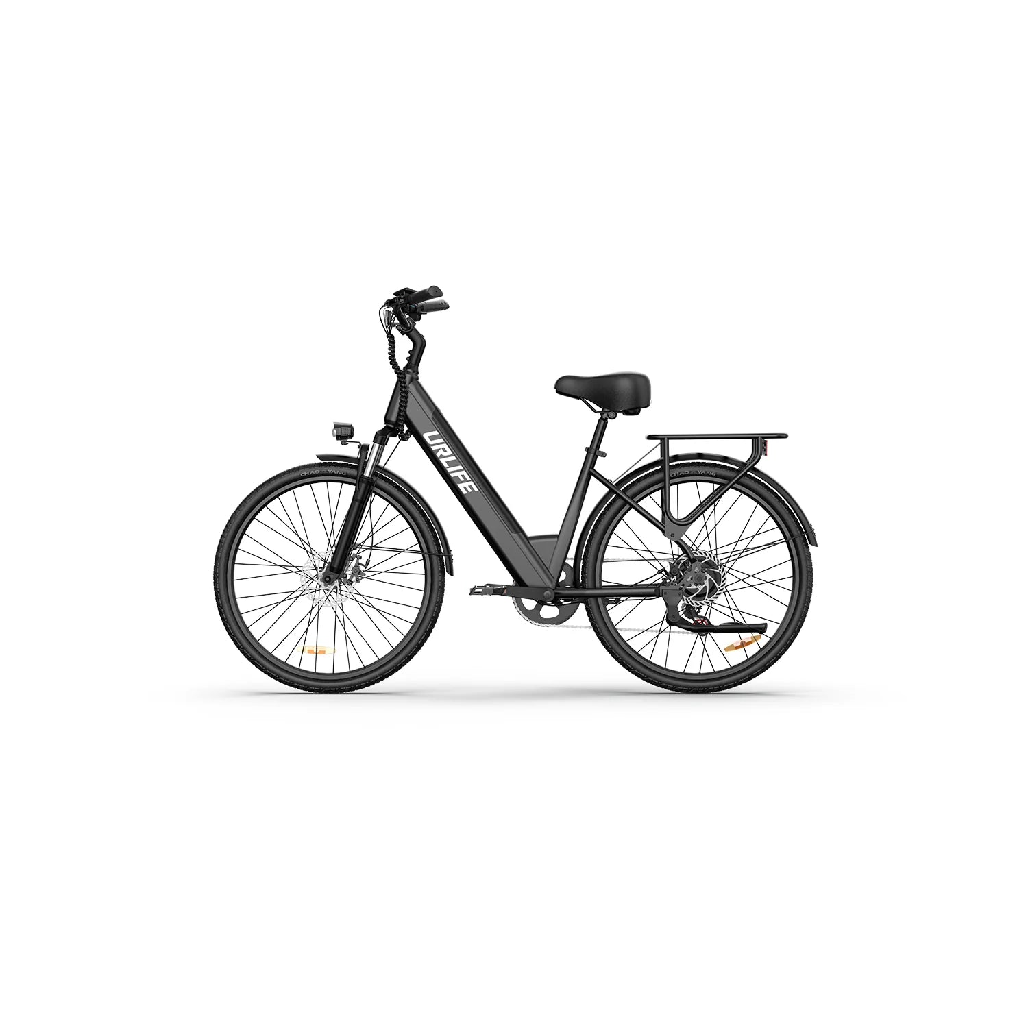 Vélo électrique URLIFE E26 - Moteur 250W Batterie 48V10.4Ah Pneus 26 pouces Freins à disque - Noir