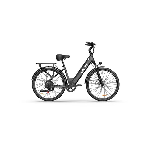 Elektrofahrrad URLIFE E26 -   250W Motor 36V 13Ah Batterie 26 Zoll Reifen Scheibenbremse - Schwarz