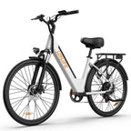 Elektrofahrrad URLIFE E26 -   250W Motor 36V 13Ah Batterie 26 Zoll Reifen Scheibenbremse - Weiß