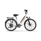 Vélo électrique URLIFE E26 - Moteur 250 W Batterie 48 V 10,4 Ah Pneus 26 pouces Freins à disque - Blanc