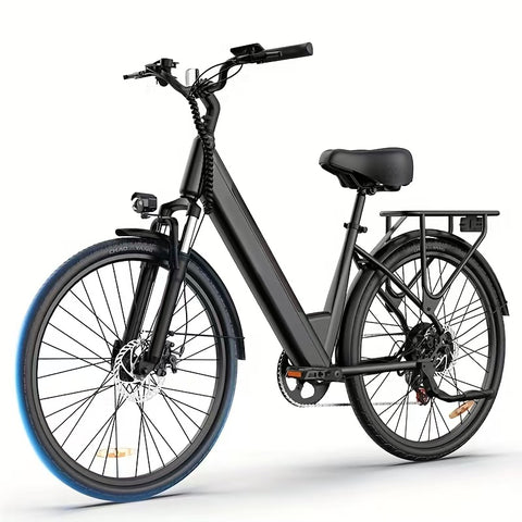 Elektrofahrrad URLIFE E26 -   250W Motor 36V 13Ah Batterie 26 Zoll Reifen Scheibenbremse - Schwarz