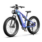 Vélo électrique Duotts E26 - Moteur 750W Batterie 48V20AH Pneus Gros 26*4.0 Pouces Freins Hydrauliques Avant Arrière - Bleu Violet