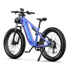 Vélo électrique Duotts E26 - Moteur 750W Batterie 48V20AH Pneus Gros 26*4.0 Pouces Freins Hydrauliques Avant Arrière - Bleu Violet