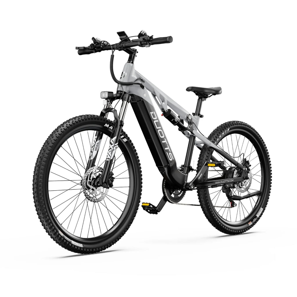 Duotts E29 Vélo électrique - Moteur 250W Batterie 48V13.5AH Freins hydrauliques - Blanc argenté