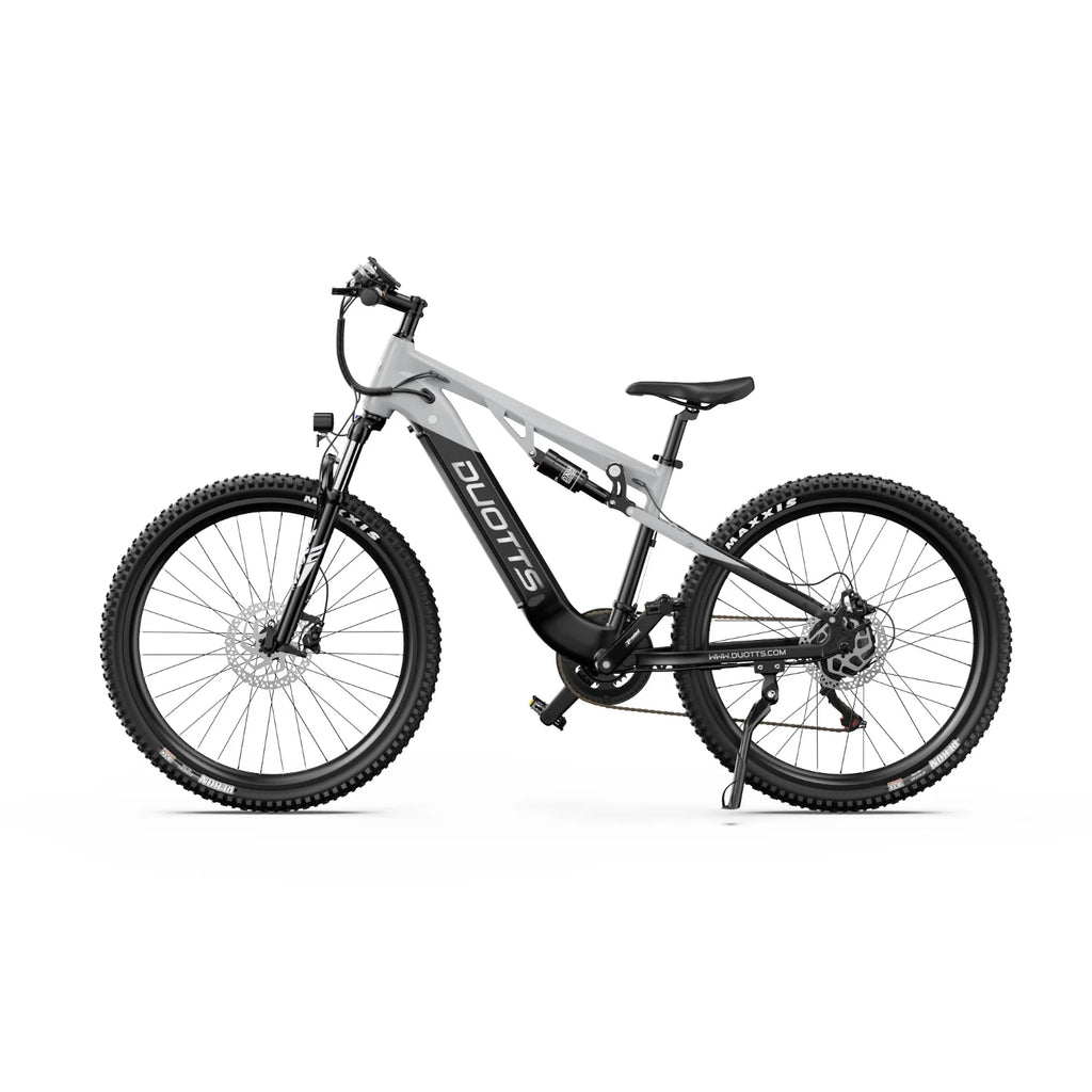 Duotts E29 Vélo électrique - Moteur 250W Batterie 48V13.5AH Freins hydrauliques - Blanc argenté